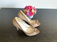 Pumps Velours Leder zehenfrei nude beige braun 11 cm Absatzhöhe Dortmund - Eving Vorschau