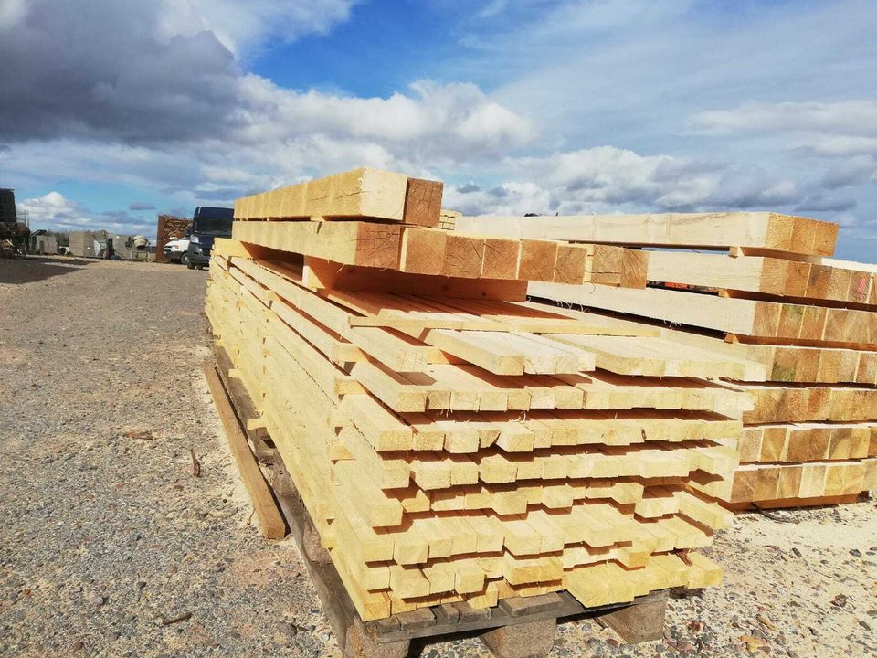 Bauholz: Fichte Holzsparren in Südharz