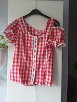 Trachtenbluse, Landhausbluse,  Bluse rot kariert Gr. 44 , XXL Rheinland-Pfalz - Oberdiebach Vorschau