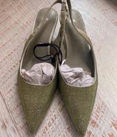 Slingback/Pumps/Zara/Pailletten/Grün/Neu/NP.56€/Gr.37 Bayern - Neu Ulm Vorschau
