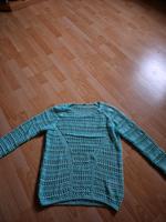 Markenlos Damen Pullover Tunika 40 / 42  Grün Häkeloptik Langarm Sachsen-Anhalt - Arendsee (Altmark) Vorschau