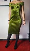 Oliv Grünes Samt Kleid Cocktailkleid Bleistiftkleid Rheinland-Pfalz - Plaidt Vorschau