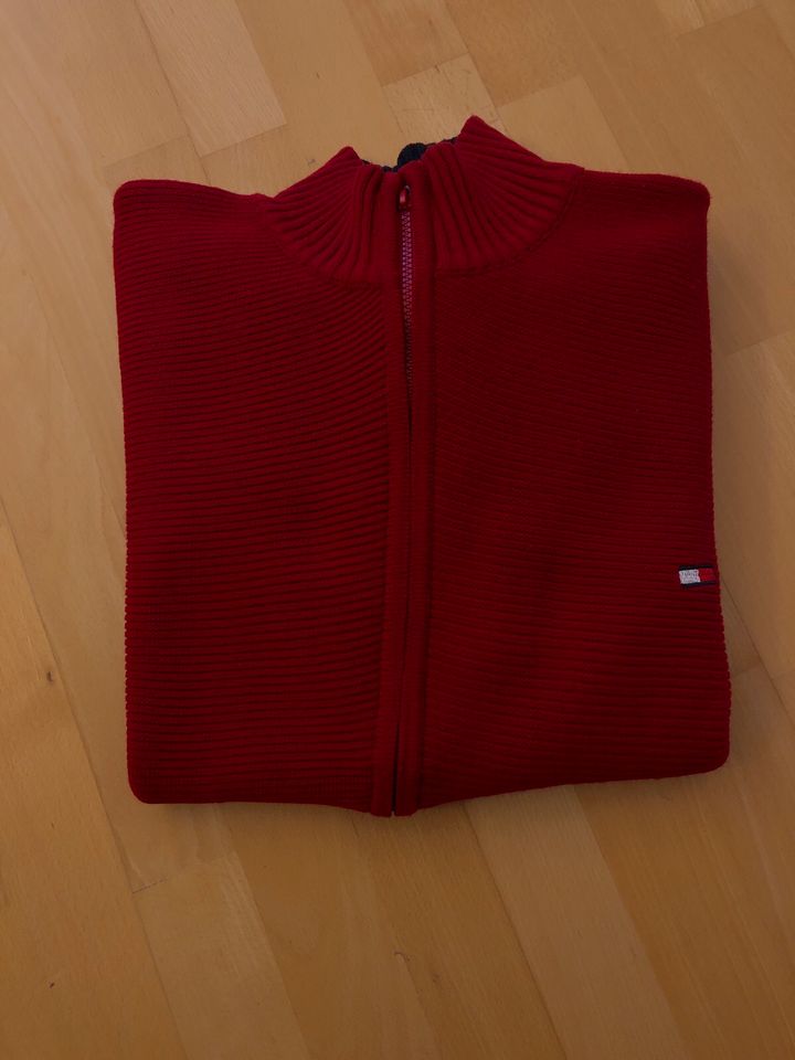 Hilfiger Strickjacke, Größe M, rot in Hürth