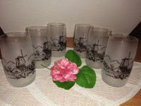 6 hübsche Gläser (Rauchglas) mit Goldrand Sachsen - Oppach Vorschau