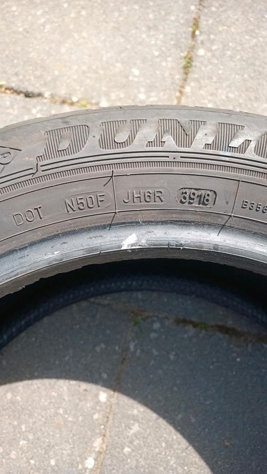 1 Sommerreifen Dunlop 205/55 R16 DOT3918 5MM in Bornheim