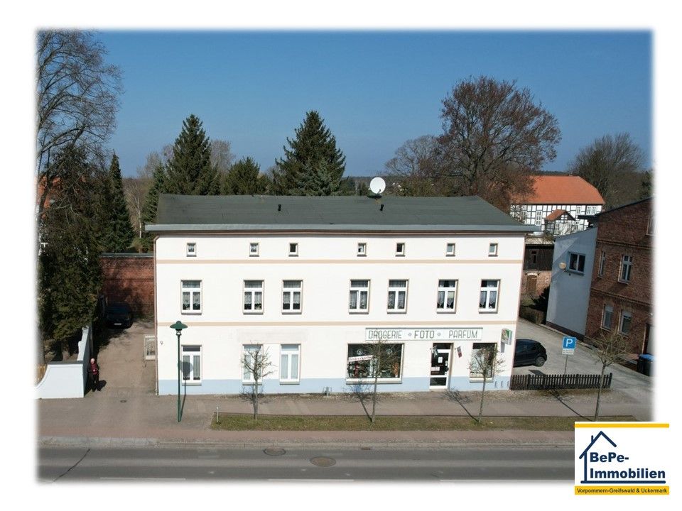 BePe-Immobilien + Gepflegtes Wohn- und Geschäftshaus im Herzen von Eggesin in Eggesin