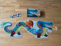 ♥️ XXL Djeco Puzzle Leon der Drache Konturenpuzzle Riesenpuzzle Baden-Württemberg - Vogtsburg Vorschau