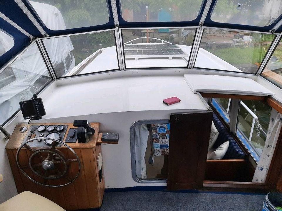 Motoryacht, Stahlboot, Boot, Kajütboot, Motorboot 28.000 € VB in Brandenburg an der Havel