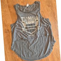 Zumba Fitness Tanktop Größe M Khaki Grün Print Lagen-Look Tanzen Niedersachsen - Bad Pyrmont Vorschau