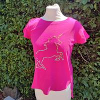 Pink Shirt gr S 36 mit Einhorn T-Shirt Nordrhein-Westfalen - Heinsberg Vorschau