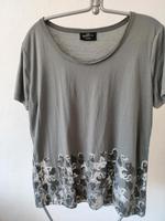T-Shirt grau mit Aufdruck von Gina Benotti Größe 40/42 Hessen - Felsberg Vorschau