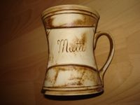 Krug / Vase m. Aufschrift "Mutti" aus Steingut ❤️f. Muttertag ?? Hessen - Limeshain Vorschau