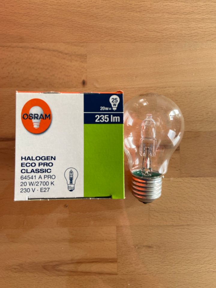 Osram Halogen Eco Pro Classic 20W E27 neu unbenutzt in Limbach