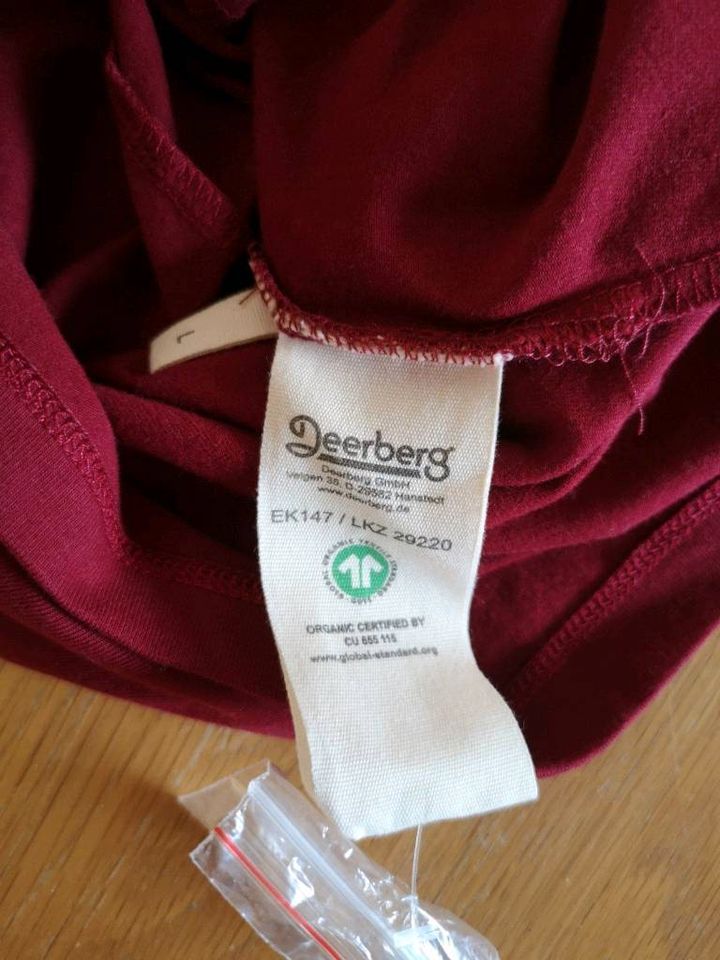 Deerberg Kleid Bio-Baumwolle bordeaux Gr. L in Leipzig