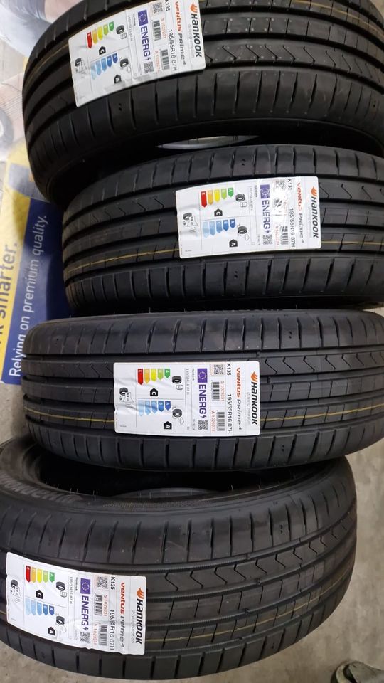 4x Sommerreifen Hankook Ventus Prime 4 195 55 R16 87 H in Springe