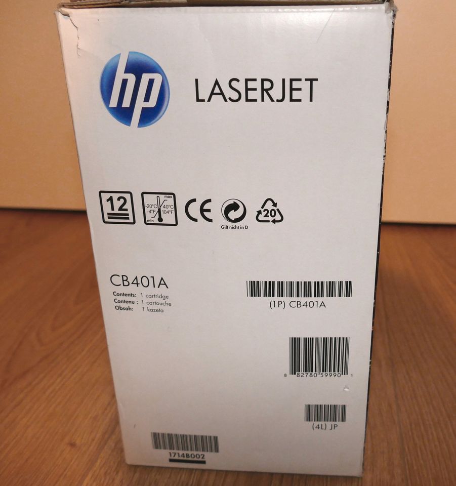 Originale HP LaserJet 642A CB401A CP4005 Tonerkartusche Cyan neu in Berlin