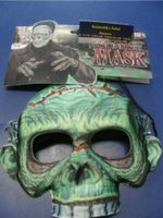 Halb-Maske Karneval Halloween Monster grün Neu ! Brandenburg - Hörlitz Vorschau