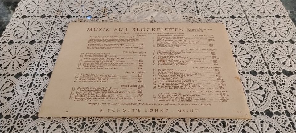 Notenheft, Flötenbüchlein zum Singen und Spielen, Band 2 in Bexbach