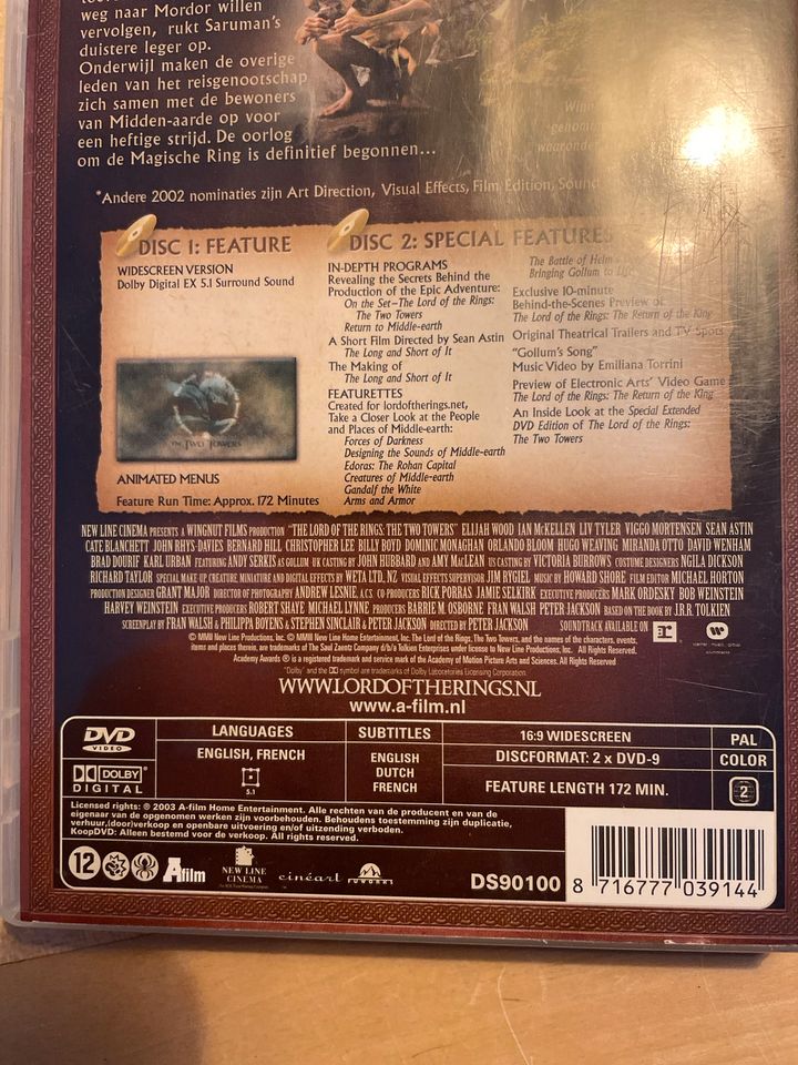 Englisch DVD Lord of the Rings The two Tower Herr der Ringe zwei in Berlin