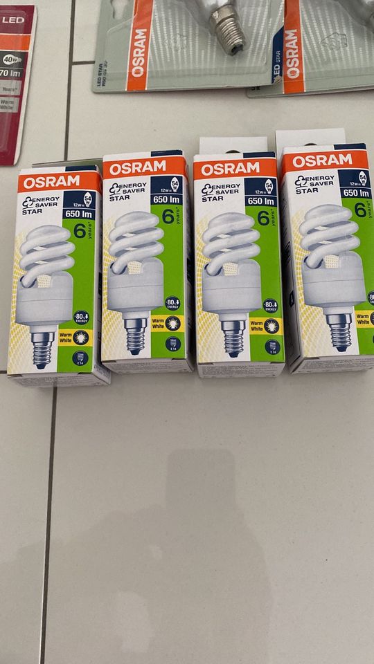 Osram Energiesparlampe Spiralform 650im Neu in Kiel - Ellerbek-Wellingdorf  | Lampen gebraucht kaufen | eBay Kleinanzeigen ist jetzt Kleinanzeigen