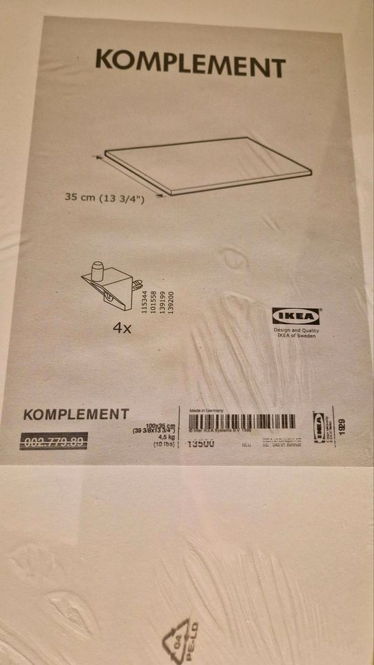 Komplement IKEA PAX 4x Einlegeboden weiß in Tönisvorst