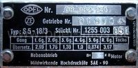 "Suche" Typenschild für ZF 5-Gang S5-18/3 Getriebe Opel Kadett C Baden-Württemberg - Mühlingen Vorschau