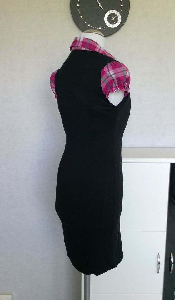 Kleid Minikleid Stretchkleid 2in1 schwarz pink Gr. S Tally Weijl in Berlin