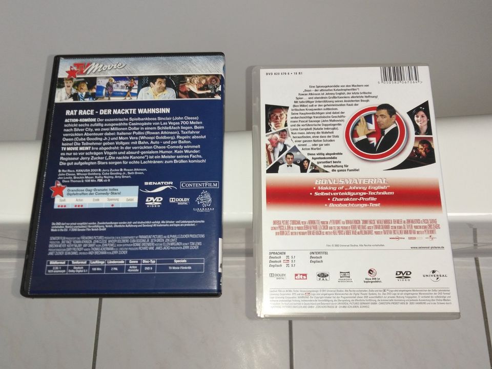 DVD-Rat Race/J.English 2xFilme m.Mr.Bean- R.Atkinson 2,40 € VB in Kürten
