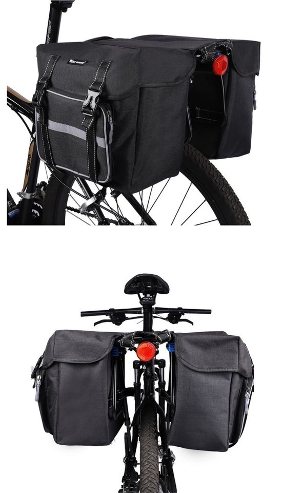 Fahrradtasche WEST BIKING Wasserdichte Gepäckträger Tasche 25 L in Nürnberg (Mittelfr)