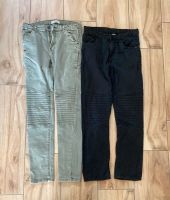 Jeans Gr. 152 Zara Y.F.K. dünne Hose schwarz oliv Flexbund modern Leipzig - Großzschocher Vorschau