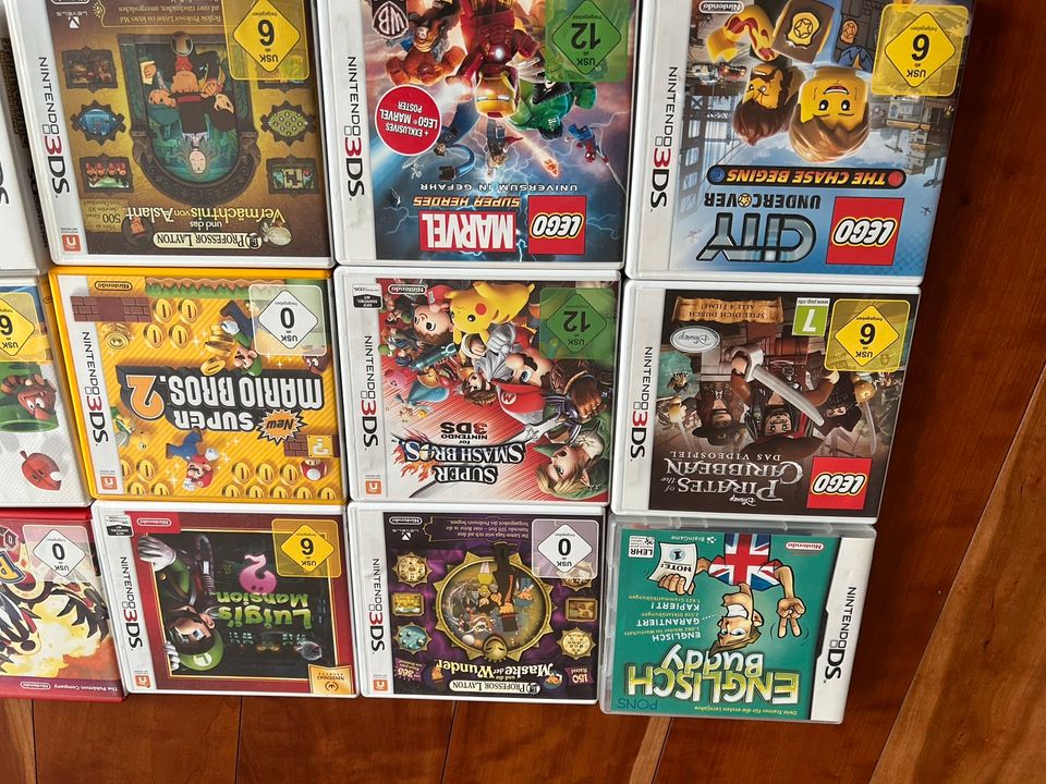 Nintendo 3DS   XL, 14 Spiele,, Zubehör in Nottuln