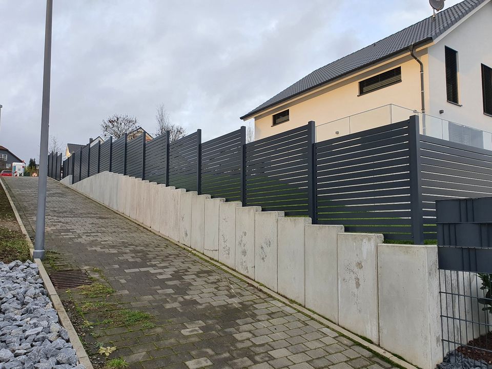 Alu Sichtschutzzaun Aluminium Zaun Alu Zaune Palisadenzaun in Peine