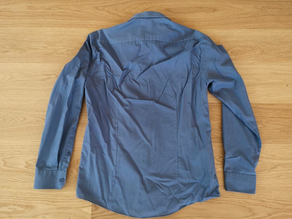 Blau-graues Herrenhemd, Hemd von venti, 41 in Rosenheim
