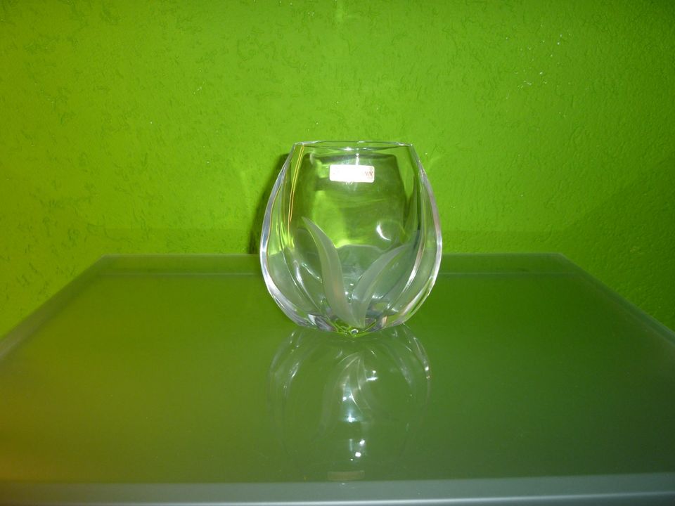 Glas Vase mit sehr schönem Schliff, Kristallglas in Oberhausen