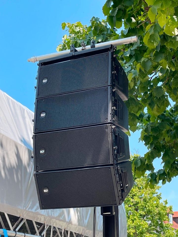 TONTECHNIK | LINE ARRAY | RCF HDL20-A | RCF SUB-9006 | Verleih in Vohburg an der Donau