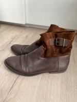 Zara Schuhe Stiefeletten braun 40 Leder Köln - Porz Vorschau