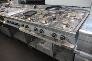 Gasherd Dexion Serie 65 - 100/65 mit Gasbackofen und Elektrogrill