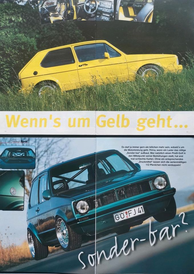 VW Golf 1 Teil 1 Tuning Berichte GTI 16V Breit G60 BBS Turbo VAG in Hanau