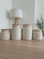Aufbewahrungsbehälter Vorratsdosen Keramik beige Holz Skandi NEU Hannover - Vahrenwald-List Vorschau