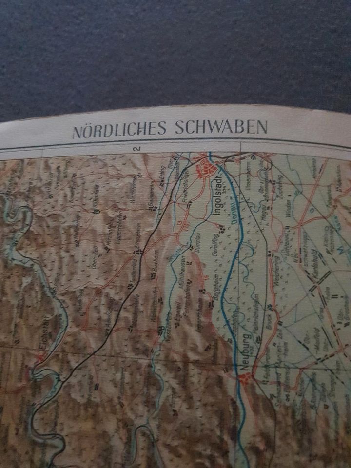 US Besatzungszone Heimat Atlas für Schwaben u. Oberbayern 1948/49 in Rosenbach