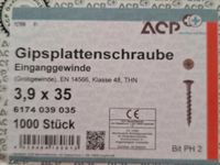 ACP Gipsplattenschraube Schrauben 3,9x35 Hessen - Ranstadt Vorschau