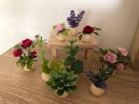 Miniatur Pflanzen Blumen Vase Wichteltür Zubehör Fee Puppenhaus Hessen - Gernsheim  Vorschau
