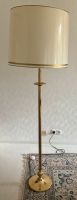 Vintage Messing Stehlampe 169 cm, heller Schirm mit Goldborte Hessen - Ehringshausen Vorschau