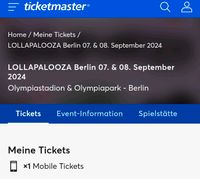 Ticket Lollapalooza Berlin 7-8.09.24 Bayern - Zirndorf Vorschau