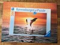 Ravensburger Puzzle 500 Teile Delfine im Sonnenuntergang Niedersachsen - Aurich Vorschau