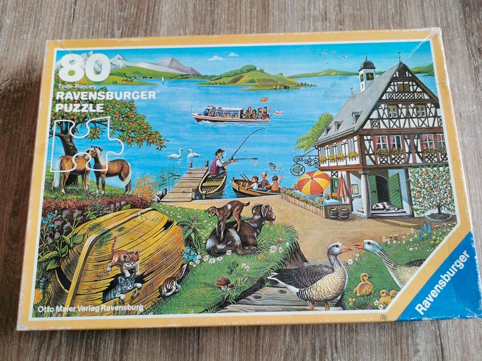 Ravensburger Puzzle Ferien am See 80 Teile 1984 Retro Rarität in Emmerich am Rhein