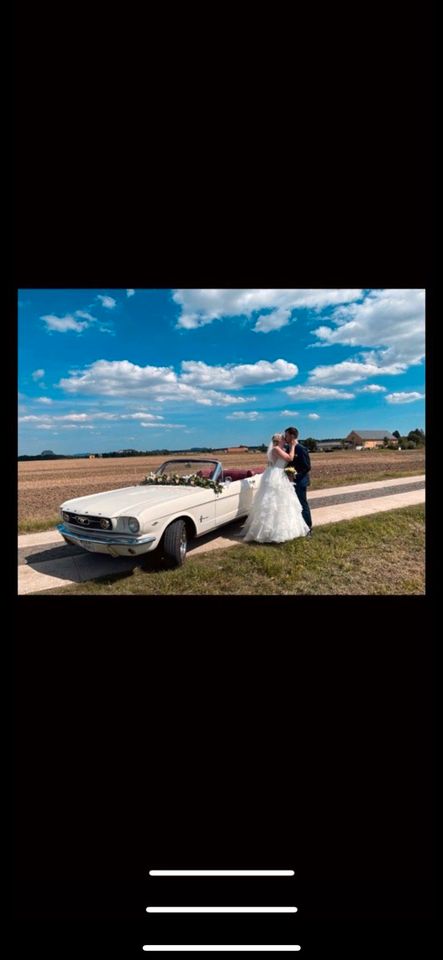 Hochzeitsauto Ford Mustang Cabrio mieten in Pirna