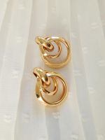 Ohrringe Modeschmuck Gold Kreise circle ohrstecker blogger trend Berlin - Mitte Vorschau