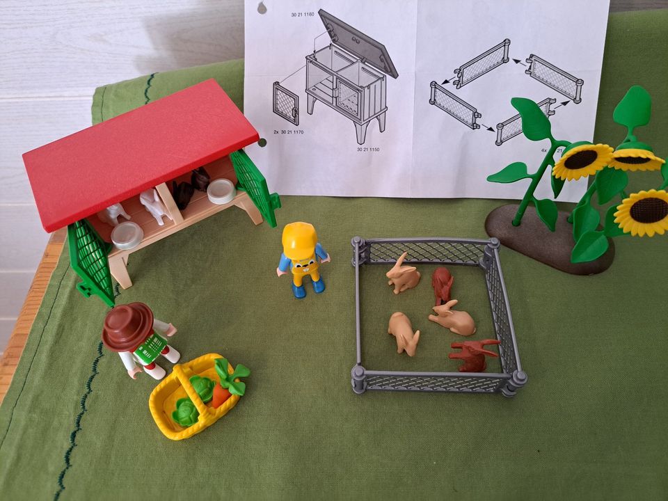 Playmobil 3075 Hasenstall mit Zubehör + Anleitung in Oberhausen