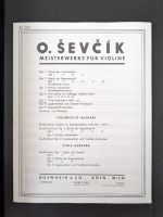 O. Sevcik Meisterwerke f. Violine Triller-Vorstudien op. 7 Heft 2 München - Untergiesing-Harlaching Vorschau